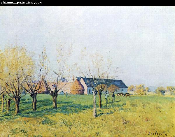 Alfred Sisley Bauernhof zum Hollenkaff