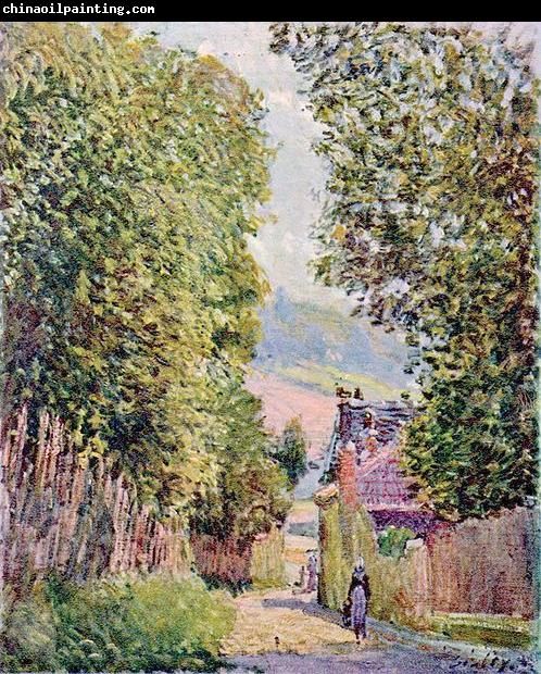 Alfred Sisley Une rue a Louveciennes