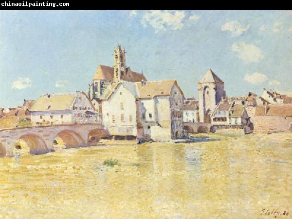 Alfred Sisley Brucke von Moret in der Morgensonne