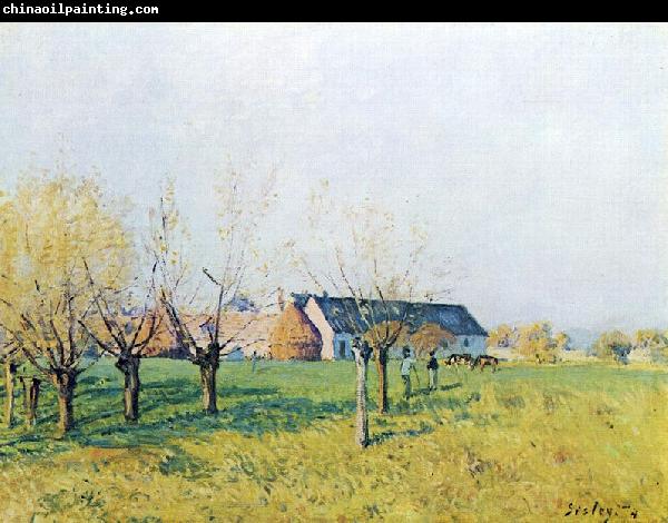 Alfred Sisley Bauernhof zum Hollenkaff