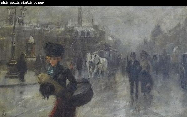 Alfred Stevens Elegants sur les Boulevards