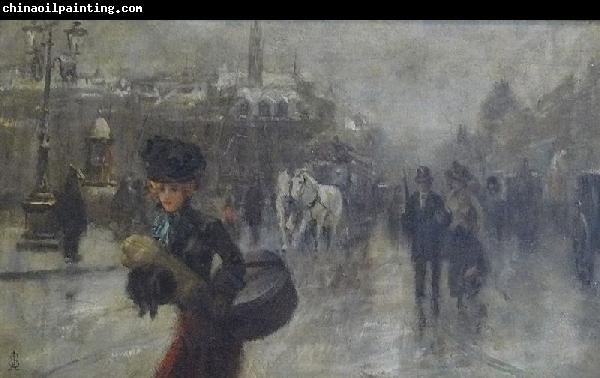 Alfred Stevens Elegants sur les Boulevards