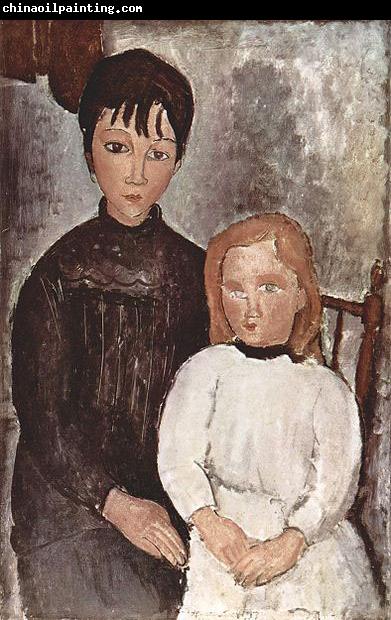 Amedeo Modigliani Zwei Madchen