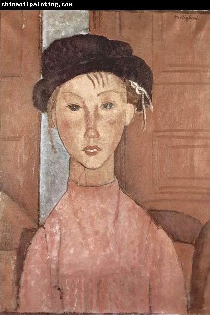 Amedeo Modigliani Madchen mit Hut