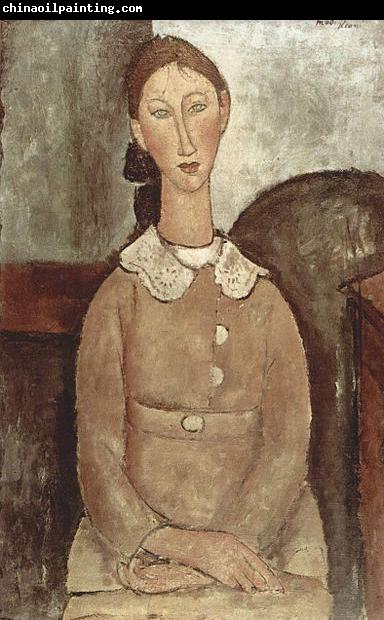 Amedeo Modigliani Madchen in gelben Kleid