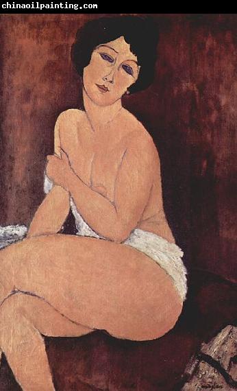 Amedeo Modigliani Sitzender Akt auf einem Sofa