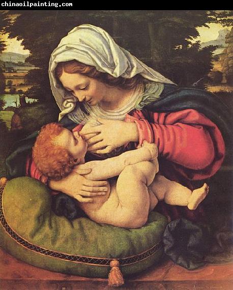 Andrea Solario Madonna mit dem grunen Kissen