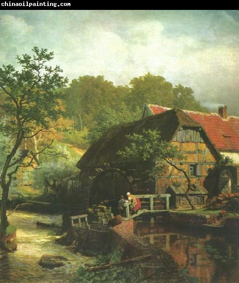 Andreas Achenbach Westfalische Wassermuhle