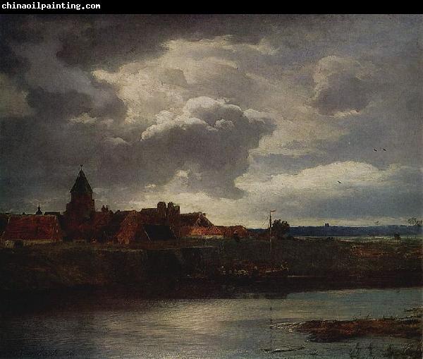 Andreas Achenbach Landschaft mit Flub