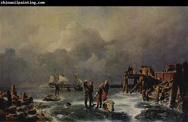 Andreas Achenbach Ufer des zugefrorenen Meeres