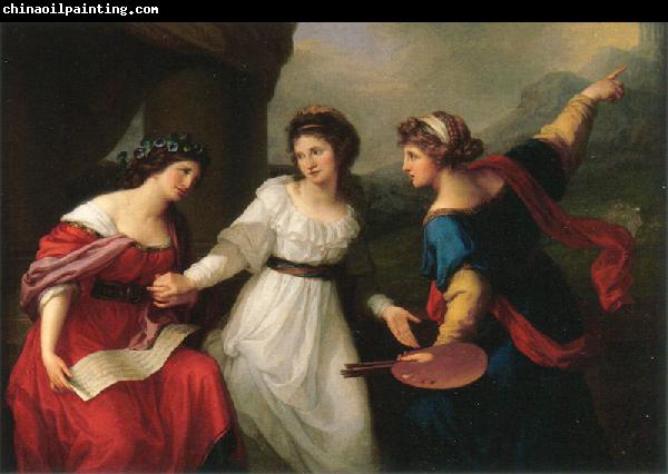 Angelica Kauffmann Self-portrait Hesitating between the Arts of Music and Painting