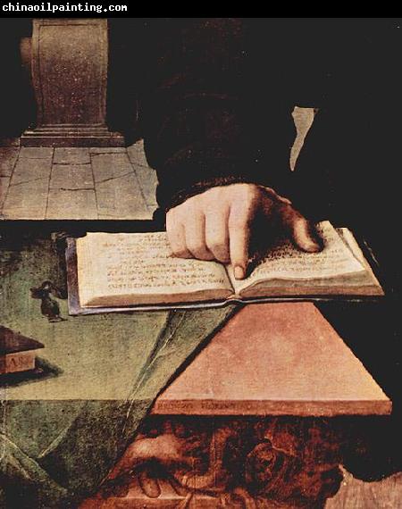 Angelo Bronzino Hand im aufgeschlagenem Buch