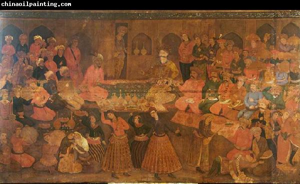 Anonymous Shah Tahmasp Entertains Abdul Muhammed Khan of the Uzbeks