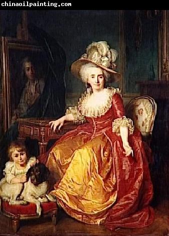 Antoine Vestier Portrait of Madame Vestier and her son