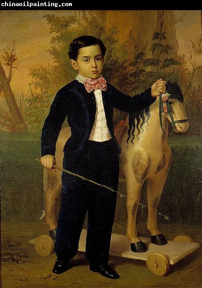 Antonio Maria Esquivel Retrato del nino Carlos Pomar Margrand