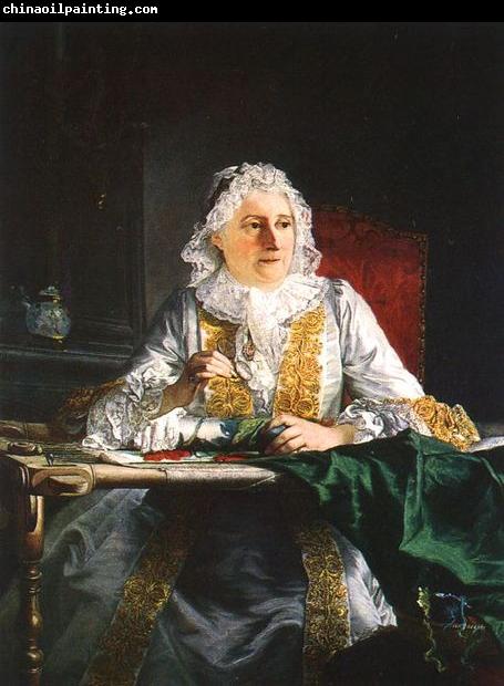 Aved, Jacques-Andre-Joseph Portrait of Mme Crozat