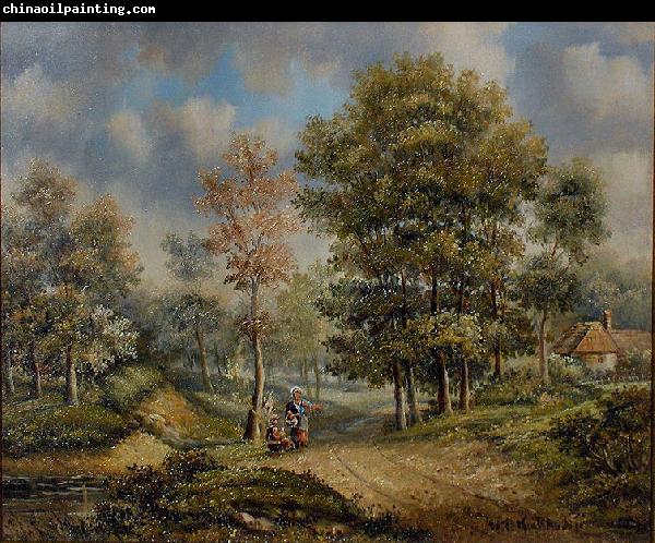 Barend Cornelis Koekkoek Walk in the woods