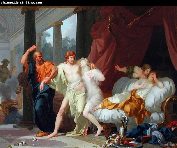 Baron Jean-Baptiste Regnault Socrate arrachant Alcibiade du sein de la Volupte