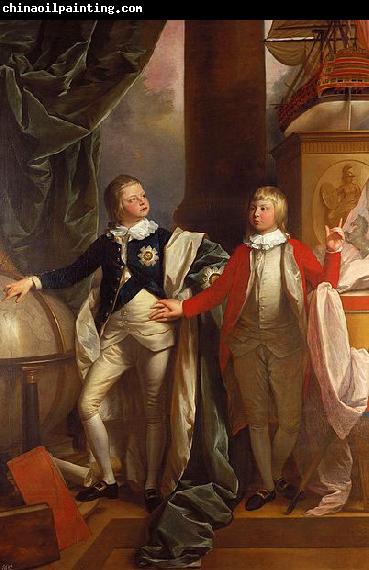 Benjamin West Prince Edward and William IV of the United Kingdom.