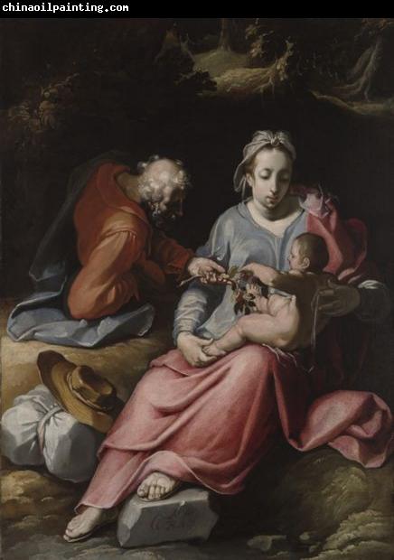 CORNELIS VAN HAARLEM Holy Family