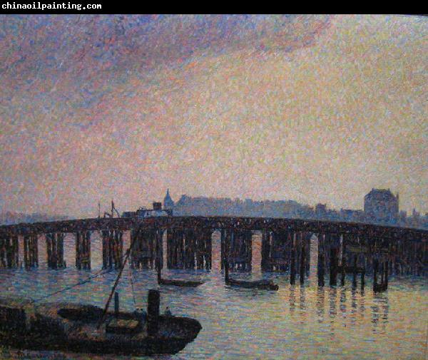 Camille Pissarro Le Vieux Pont de Chelsea, Londres