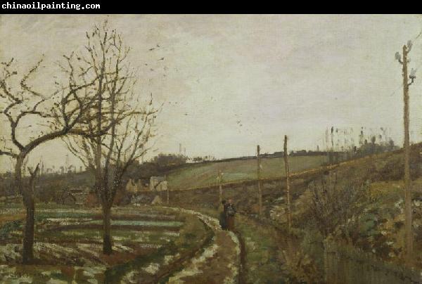 Camille Pissarro Winter Landscape