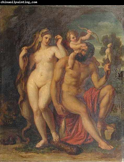 Carl Rahl Hercules and Omphale