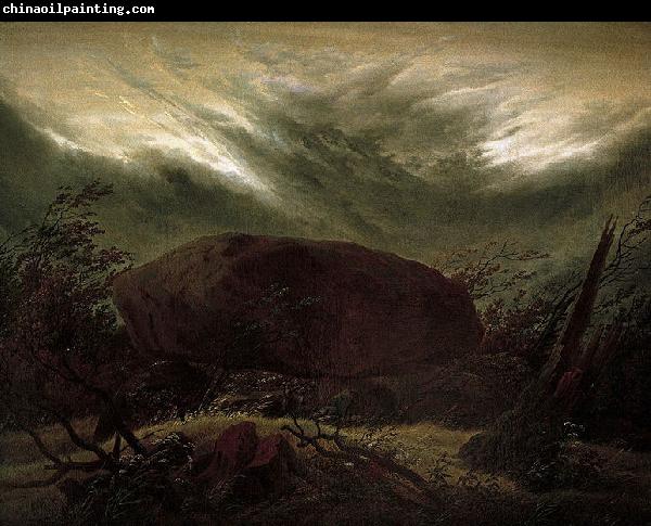 Caspar David Friedrich Hunengrab im Herbst