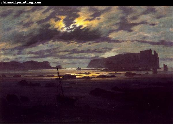 Caspar David Friedrich Northern Sea in the Moonlight
