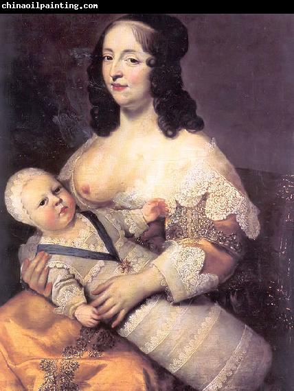 Charles Beaubrun Louis XIV et la Dame Longuet de La Giraudiere