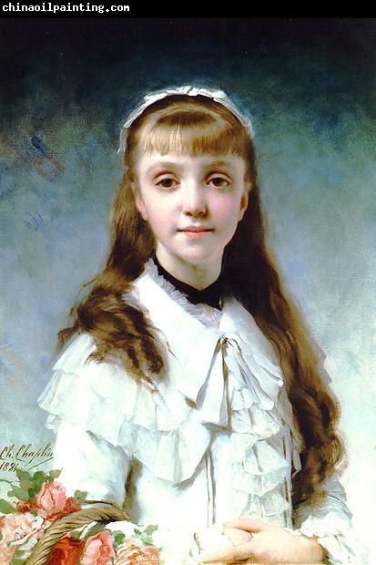 Charles Joshua Chaplin Portrait of a young girl