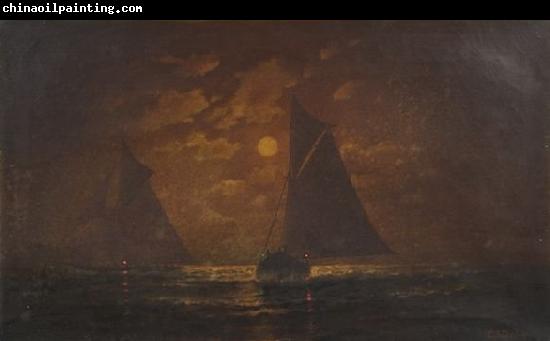 Charles S. Dorion moonlit seascape