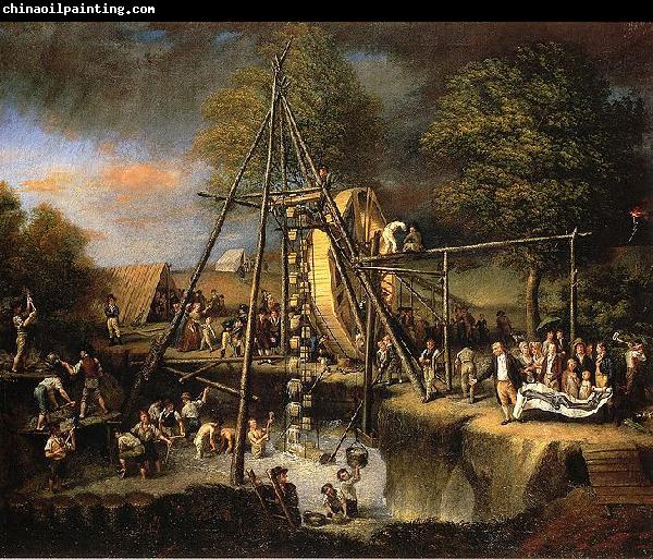 Charles Willson Peale Exhuming the First American Mastodon.