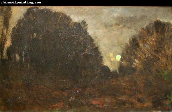 Charles-Francois Daubigny Rising Moon in Barbizon