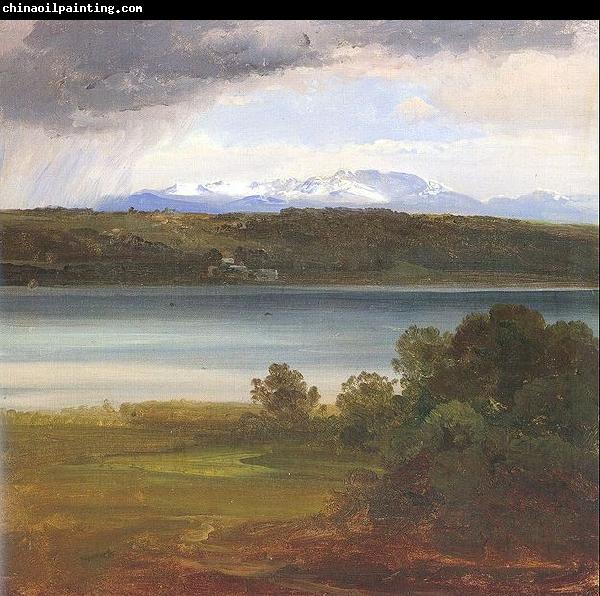 Christian Ernst Bernhard Morgenstern View across Lake Starnberg to the Benedikte