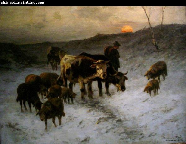 Christian Mali Winter evening after the cattle market