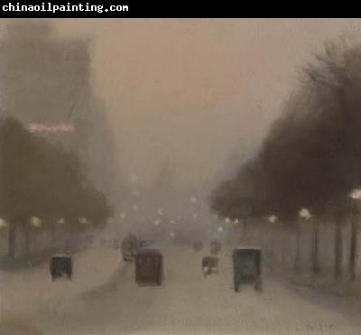 Clarice Beckett Evening, St Kilda Road