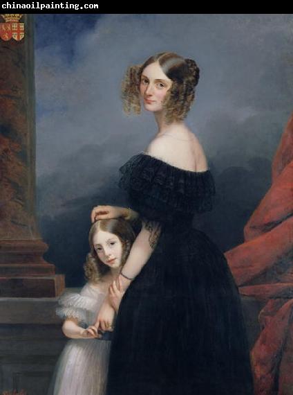 Claude Marie Dubufe with her daughter