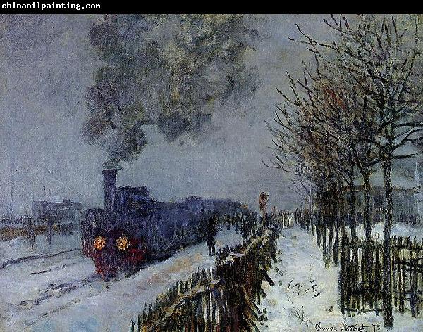 Claude Monet Train in the Snow