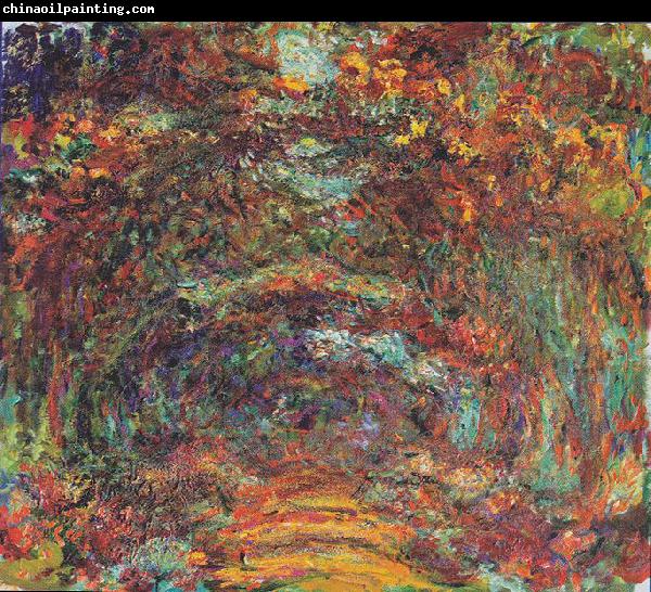 Claude Monet The rose-way in Giverny