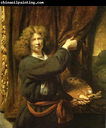 Cornelis Bisschop Self portrait as Zeuxis