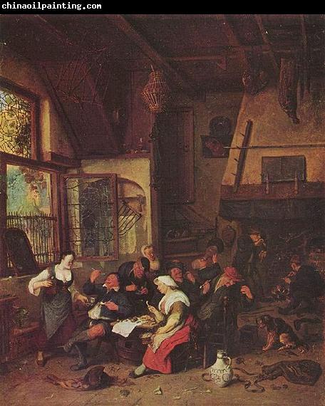 Cornelis Dusart Tavern Scene