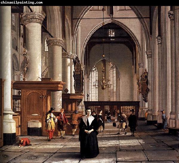 Cornelis de Man Interior of the Laurenskerk in Rotterdam