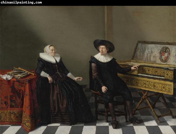 Cornelis van Spaendonck Prints Marriage Portrait of a Husband and Wife of the Lossy de Warin Family