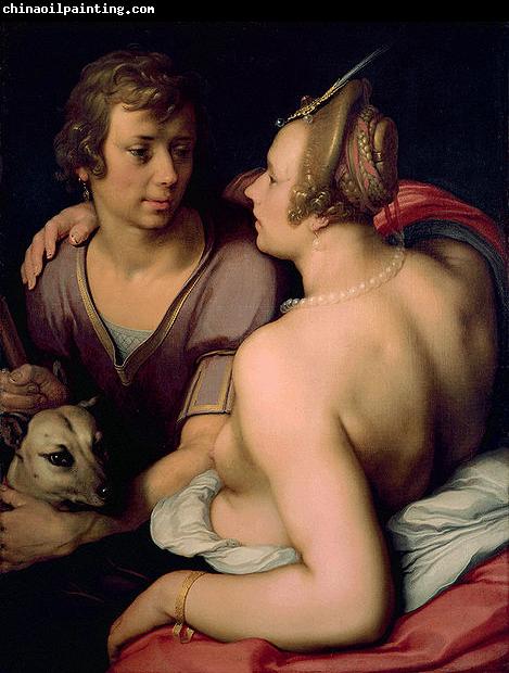 Cornelisz van Haarlem Venus and Adonis as lovers