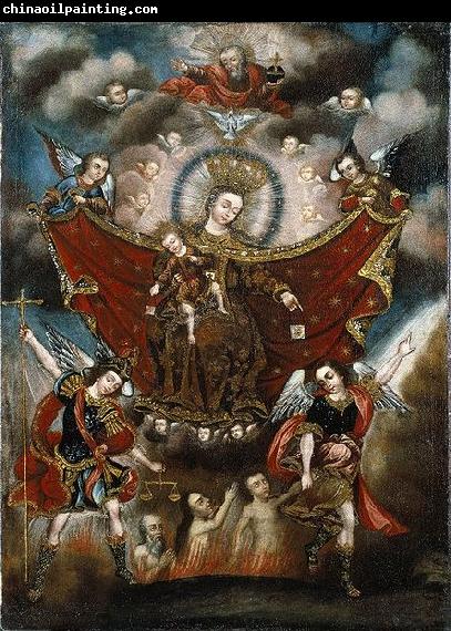 Diego Quispe Tito Virgin of Carmel Saving Souls in Purgatory