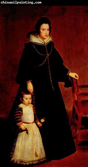 Diego Velazquez Portrat Dona Antonia Ipenarrieta mit einem Sohn