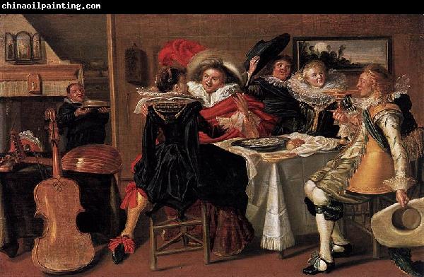 Dirck Hals Merry Company at Table