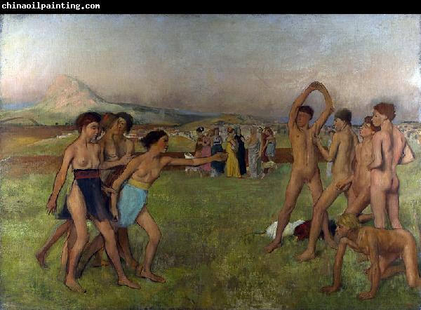 Edgar Degas Young Spartans exercising