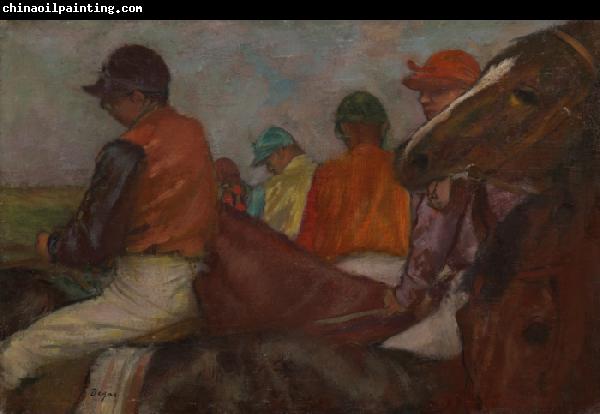 Edgar Degas Jockeys